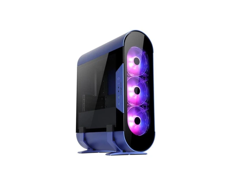 ABKONCORE AL300M (Midnight Blue) - Mini Tower Micro ATX PC Case