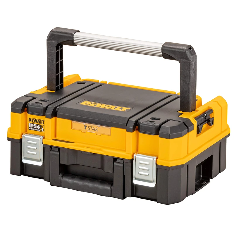 DEWALT TSTAK 2.0 Shallow Box with Organiser and a Long Carry Handle