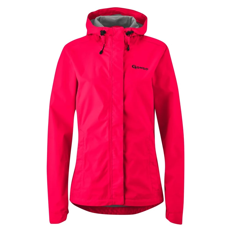 Gonso Sura Light, Women's cycling jacket, Waterproof rain jacket, Waterproof up to 10,000 mm & windproof, G-Tex, 2-ply laminate & taped seams, Wide fit, PFC-free