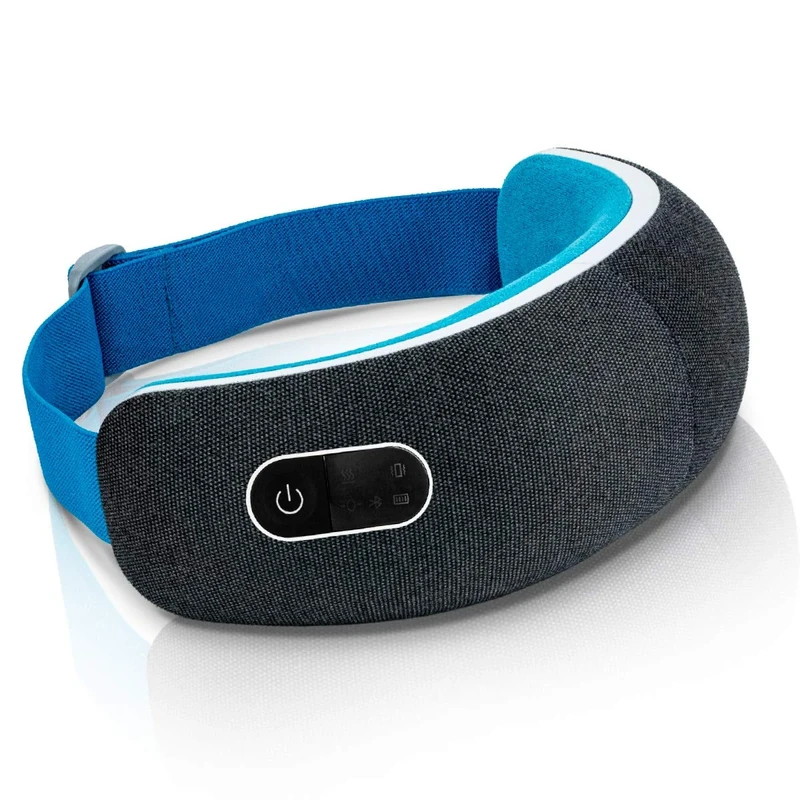 Lifepro Oculax Eye Massager with Heat, Air Compression & Vibration – Foldable, Rechargeable & Portable – Relieves Eye Strain, Puffiness & Headaches – Blue