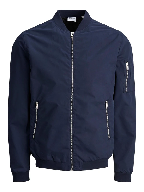 Jack & Jones Plus Men's JJERUSH Bomber PS NOOS Bomber Jacket, Navy Blazer, EU3XL US1XL
