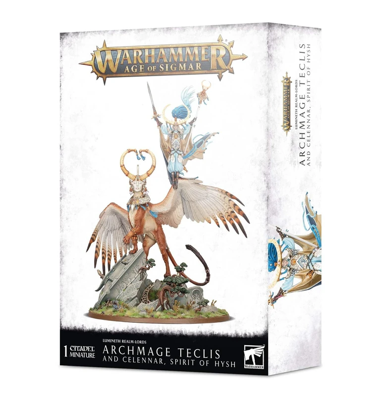 Games Workshop - Warhammer - Age of Sigmar - Lumineth Realm-Lords: Archmage Teclis, Schwarz