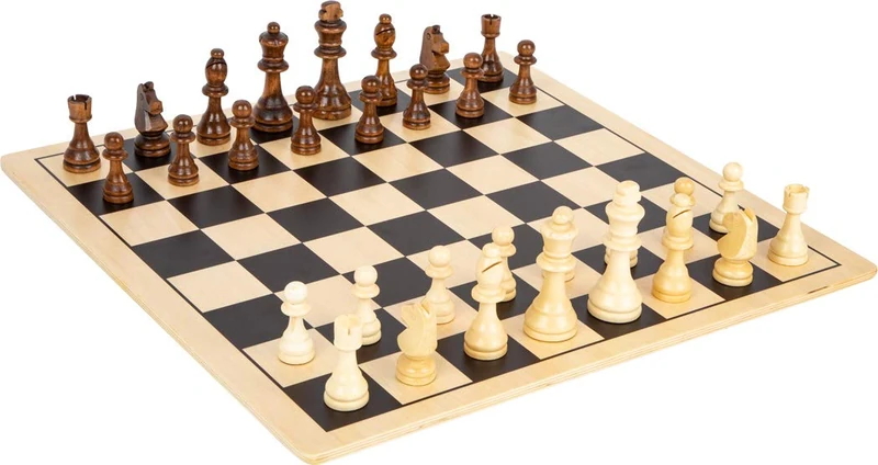 Small Foot 11784 XL Wooden Chess and Draughts Game Set