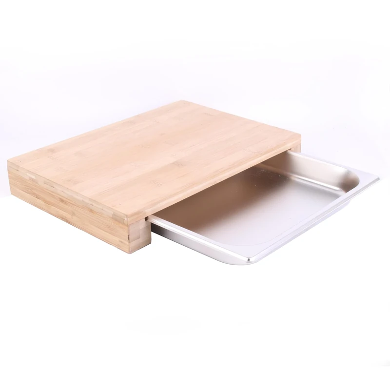COOK CONCEPT KD3275 Integrated Drawer 38.5 x 26.5 x 5 cm Kitchen Utensil Chopping Board Stainless Steel - Image 1