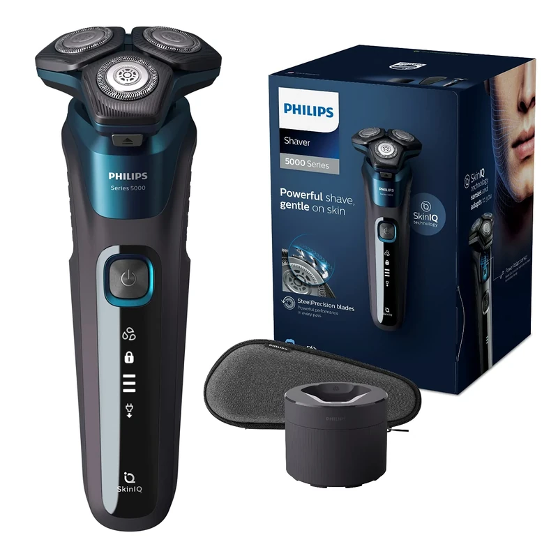 Philips Shaver Series 5000 Dry and Wet Electric Shaver for Men (Model S5579/50)