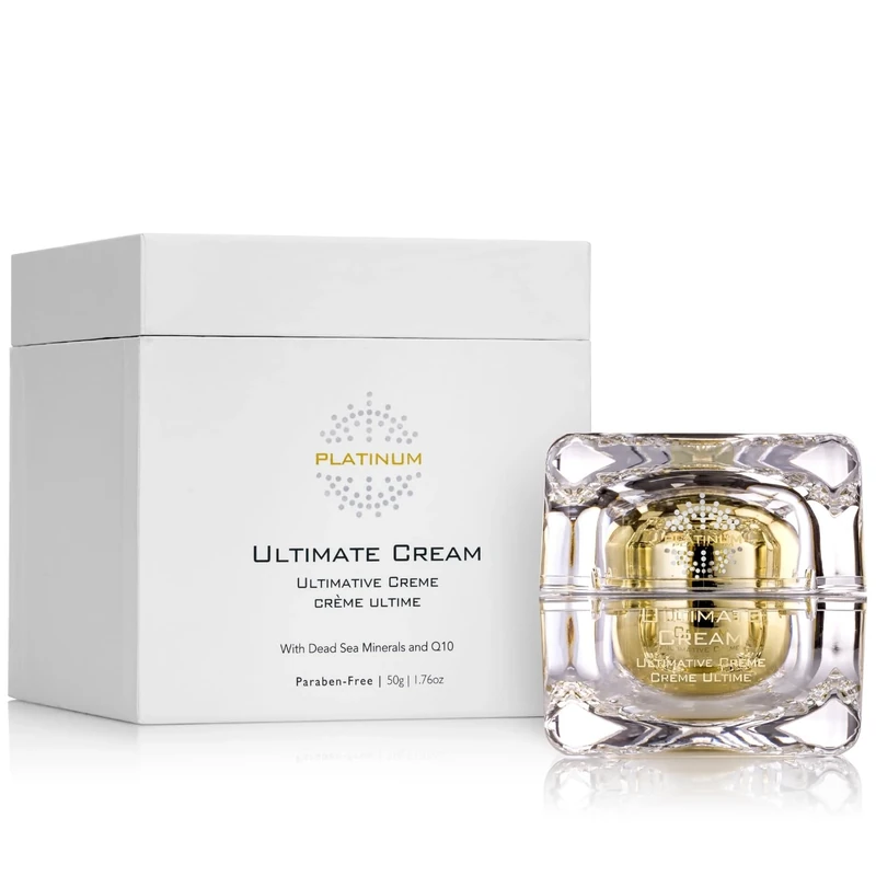 Kedma - Platinum Ultimate Cream - Global Anti-Ageing Treatment with Q10 and Multivitamins - With Shea Butter, Plant Oils and Dead Sea Minerals - For Mature Skin - Paraben-Free - 50g