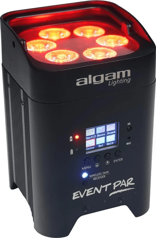 Algam Lighting - EVENTPAR - Battery-Operated 6 x 12W RGBWAUV LED PAR