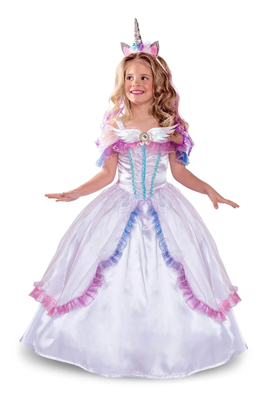 Cesar F943 Girls' Princess Sky Costume for Age 3/5 Years White