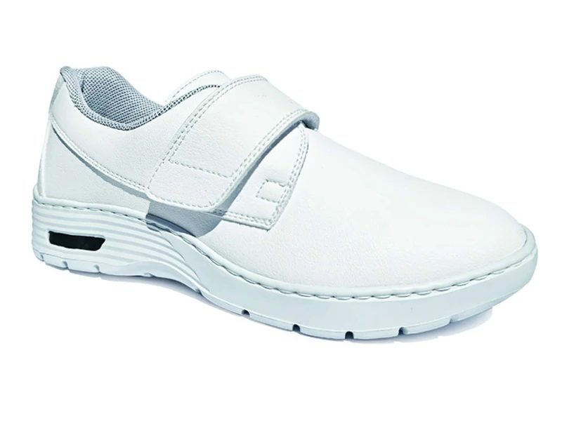 Gima - HF200 Professional Shoes, Sneakers Type, Unisex, Non Slip, Antistatic, Waterproof and Ulthra-Light, made of Breathable Microfibre Fabric, with Velcro Strap, White Colour, EU Size 45, 1 Pair.