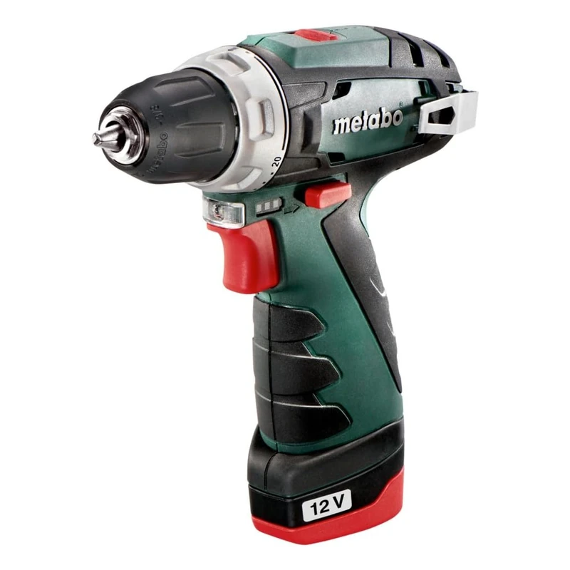 Metabo 600984000 PowerMaxx BS Basic Cordless Drill/Screwdriver, 2 x 12V 2.0Ah, LC12 Charger, Cardboard Box - Image 1