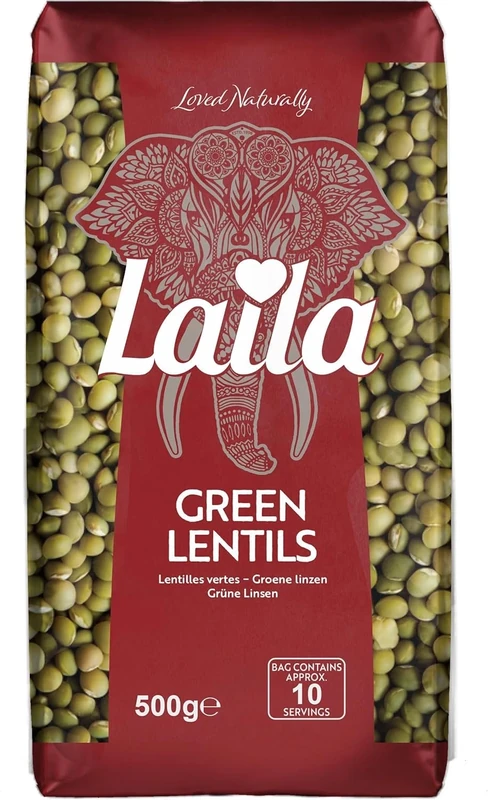 Laila Green Lentils 500 g
