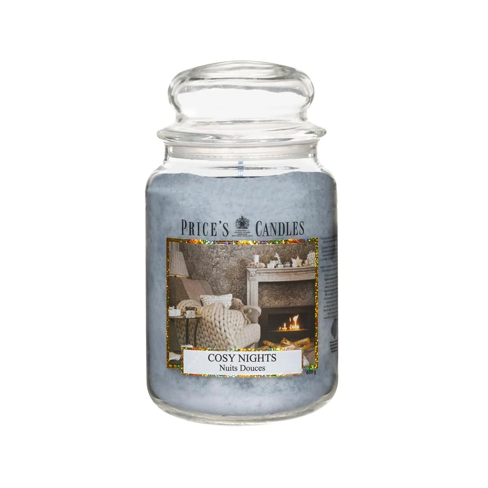 Price's - Cosy Nights Large Jar Candle - Sweet, Delicious, Quality Fragrance - Long Lasting Scent - Up to 150 Hour Burn Time