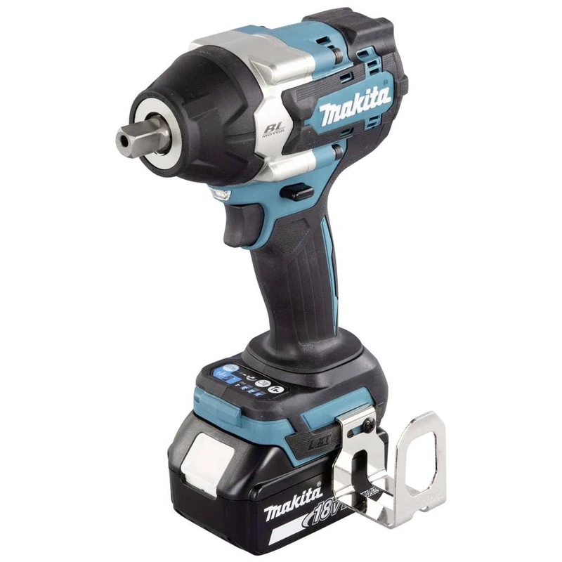 Makita DTW701RTJ 18V Li-ion LXT Brushless Impact Wrench Complete with 2 x 5.0 Ah Batteries and Charger Supplied in a Makpac Case