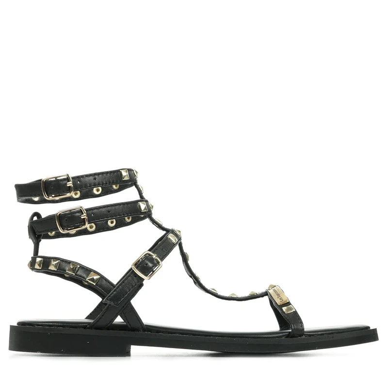 Les Tropéziennes par M. Belarbi Women's Coral Flat Sandals, black, 8 UK