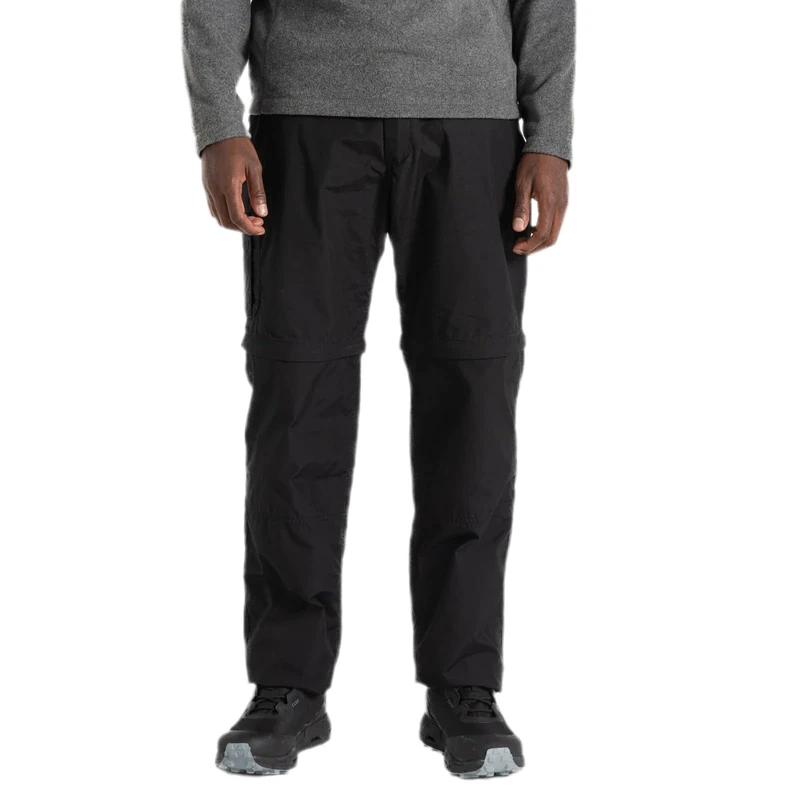 Craghoppers Mens Kiwi Conv Trousers Hiking Pants, Black, 32W EU