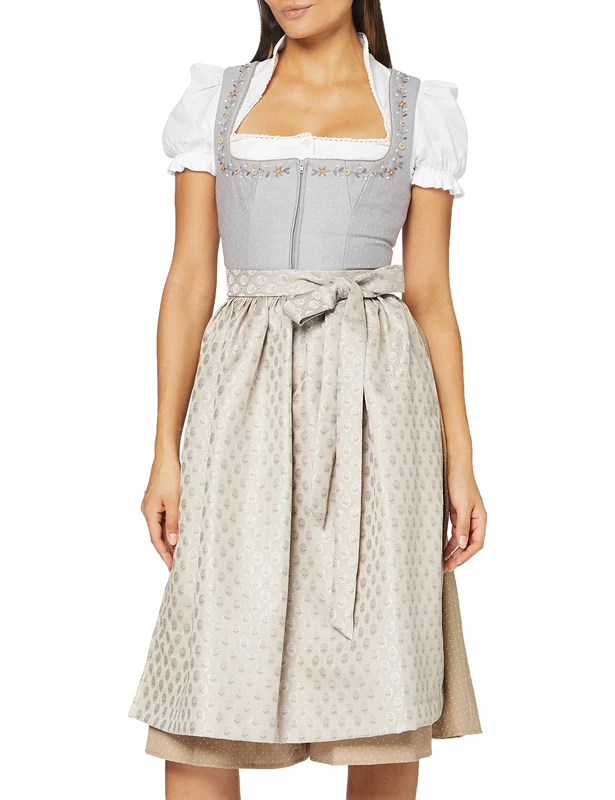 Apple of my eye Women's 995899 Dress, Grey with Tauoe, 38