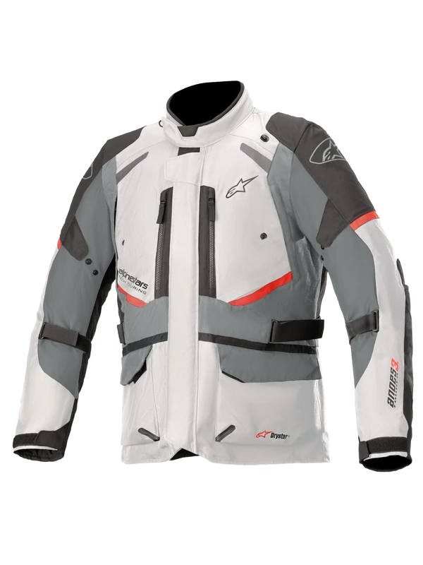 Alpinestars Men's Andes V3 Drystar Jacket Grey Motorcycle Clothing, Ice Gray Dark Gray, XXL