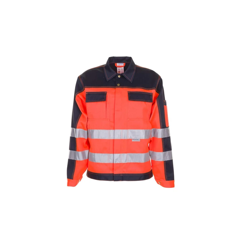 Planam 2006066 Hi-Vis Waistband Jacket, Orange/Navy, Size 66