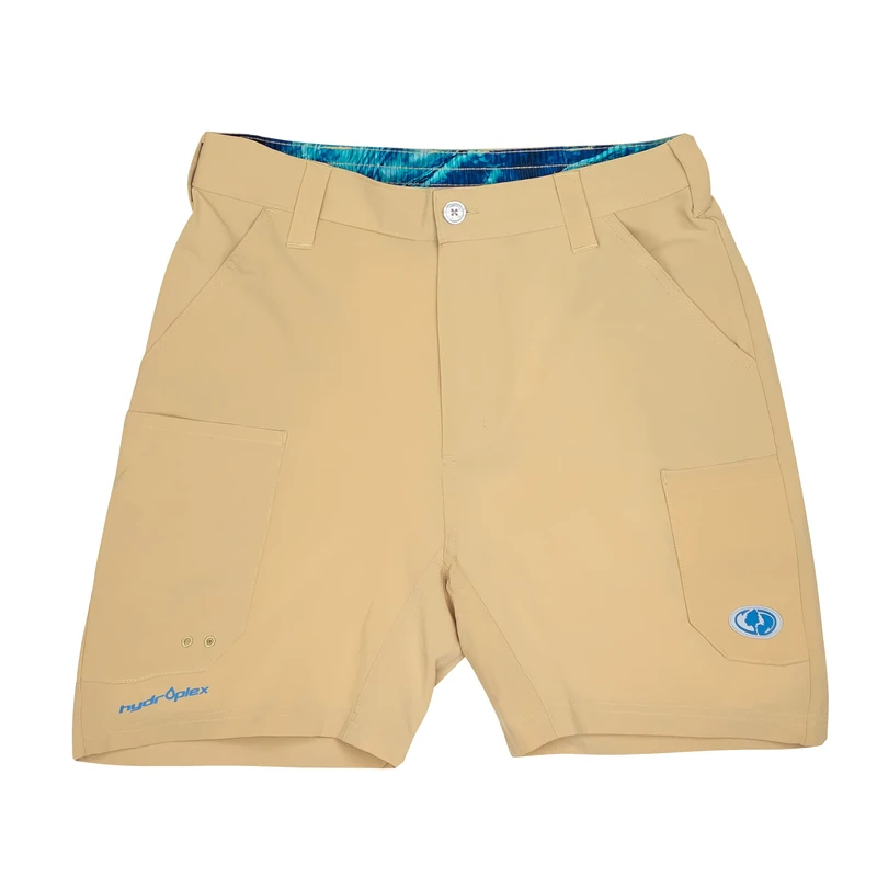 Mossy Oak Men's Fishing Shorts Quick Dry Flex, Pale Khaki, X-Large
