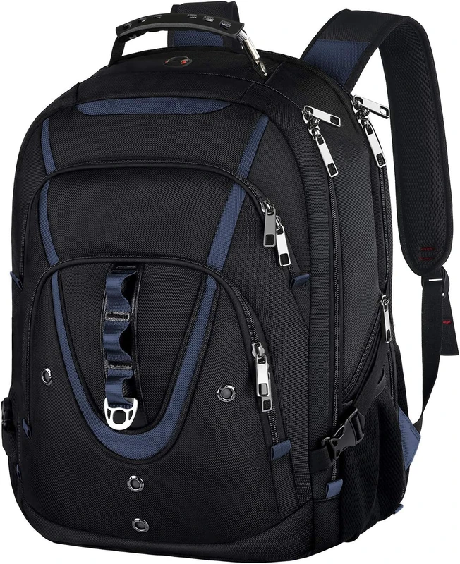 Mogplof 18.4 Laptop Backpack Men Women, 55L Extra Large Laptops Backpack with USB Charger Port,TSA Friendly Flight Approved and RFID Anti-theft Pocket,Water Resistant Suiltable for Traveling&Business