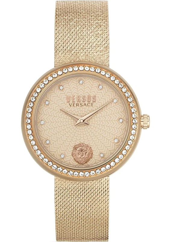 Versus Versace Lea Watch 35 mm - Pink Gold Fashion Watch