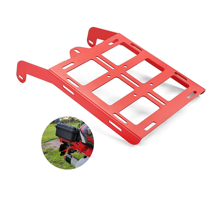 Wsays Red Rear Tail Luggage Carrier Rack Compatible with 1993-2016 Honda XR650L