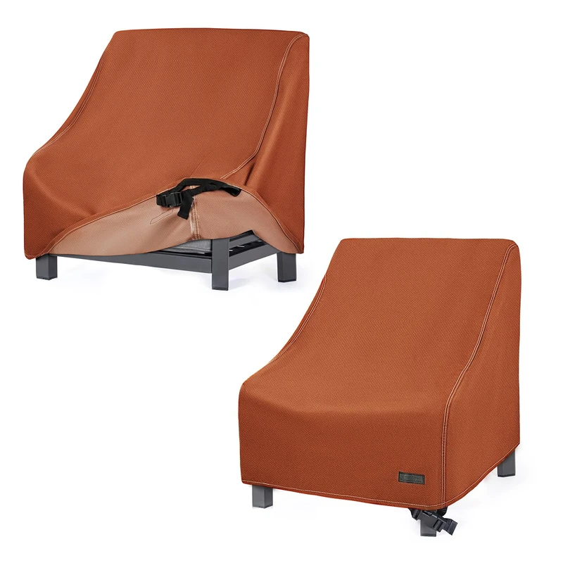 NettyPro Patio Chair Covers Heavy Duty and Waterproof Lounge Deep Seat Cover (2 Pack - 30”W x 33”D x 34”H) - Image 1