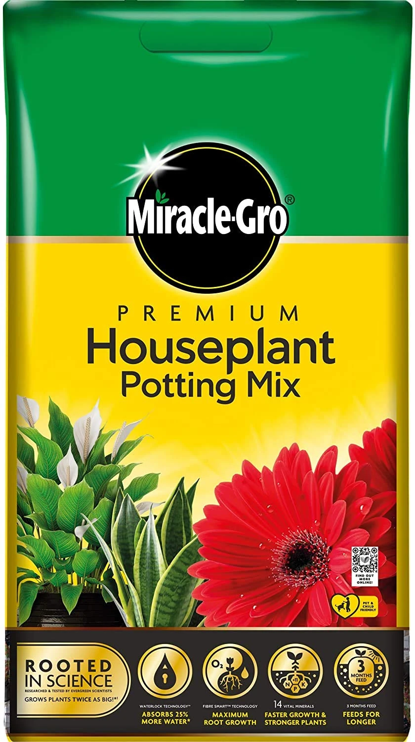 Miracle-Gro 2 x Potting Mix compost - 10L BAG, (New 2020 Range)