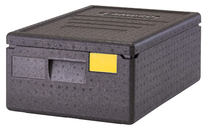 Cambro Cam GoBox Full-Size Top Loader 4'' Deep Black