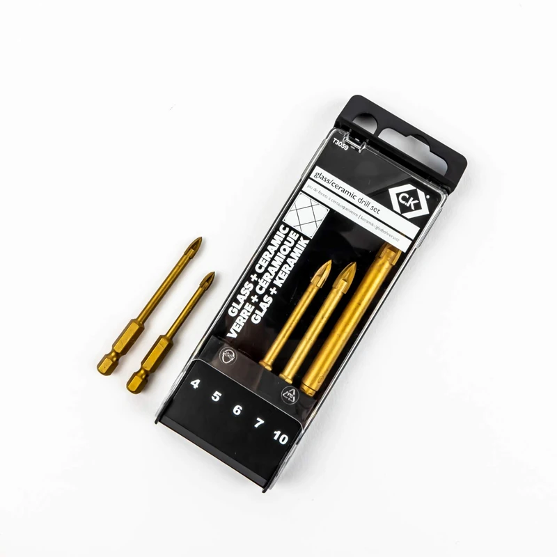 Glass/Ceramic Drill Bit Set of 5