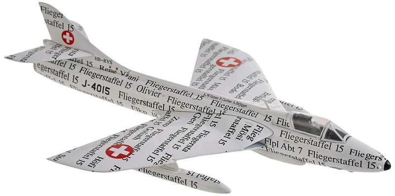 Arwci ACE 85001207 1/72 Hunter Mk.68 J-4206 Tiger Look Double Lantern Die-Cast Collector's Models