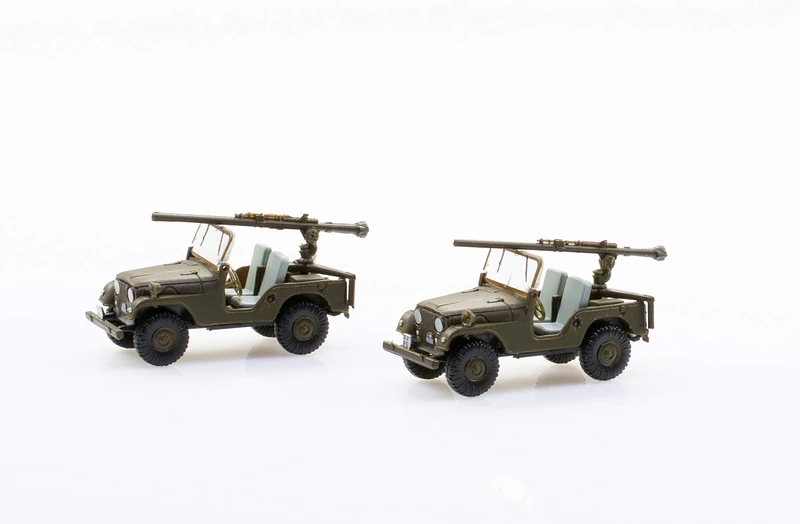 Arwci ACE 85005106 1/87 Set with 2 Jeep PAK58 Tank Defense Company BAT Die-Cast Collector's Models