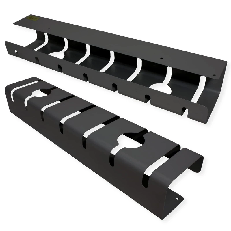 ROLINE Cable Duct Under Sink Mount (Pack of 2) Black