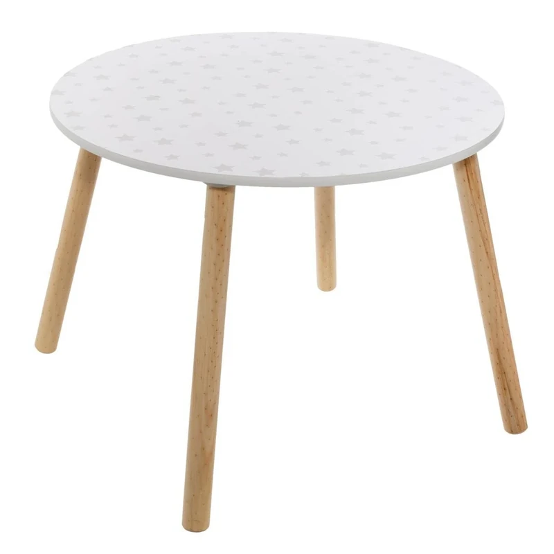Atmosphera Kids Atmosphera Soft Children's Table Stars White, Wood, 60x42.5 cm (Lot de 1)