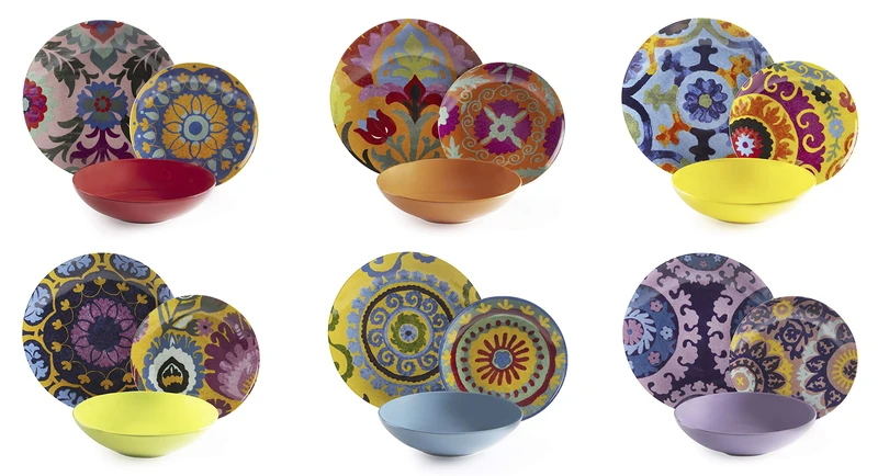 Excelsa New Delhi Dinner Set 18 Pieces, Porcelain