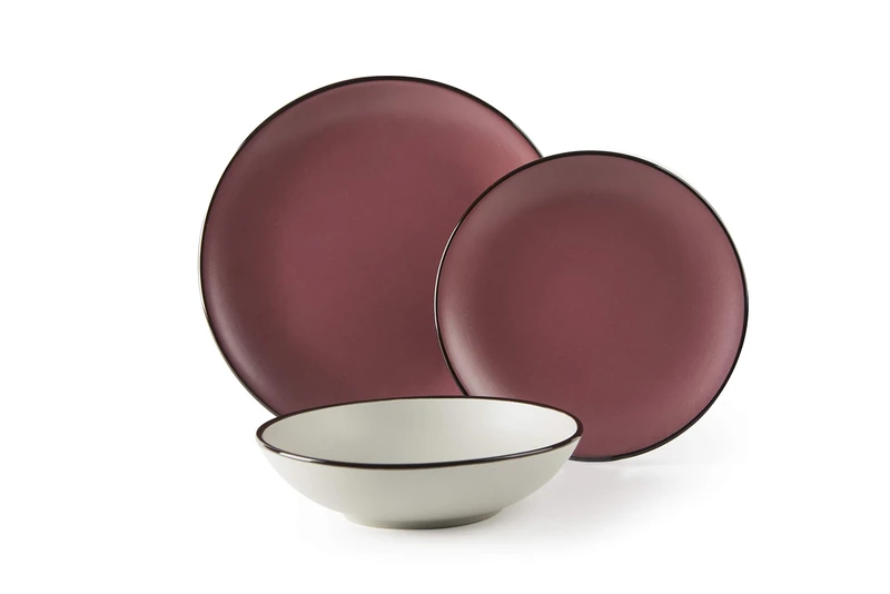Excelsa Pink Moon Dinner Set 18 Pieces, Stoneware