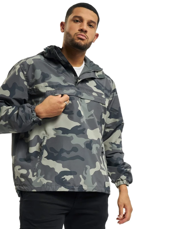 Brandit Summer Windbreaker, color: grey camo, size: S