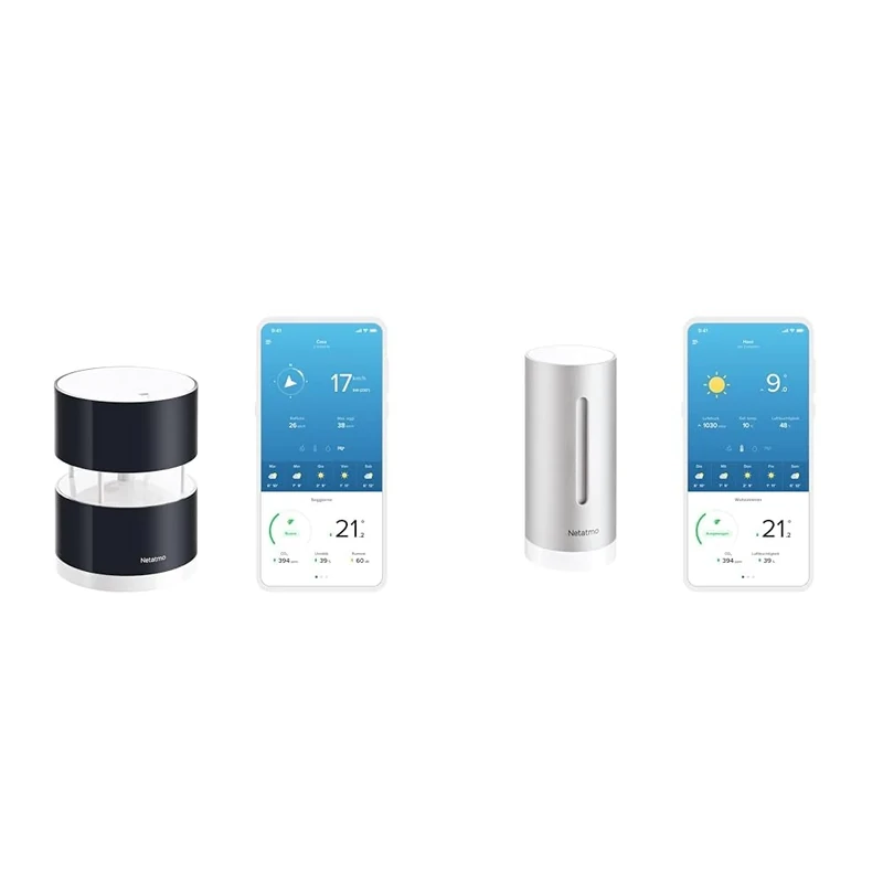 Netatmo Wireless Anemometer with wind speed and direction sensor – Wind Gauge for Netatmo Weather Station, NWA01-WW & Additional Module for Weather Station