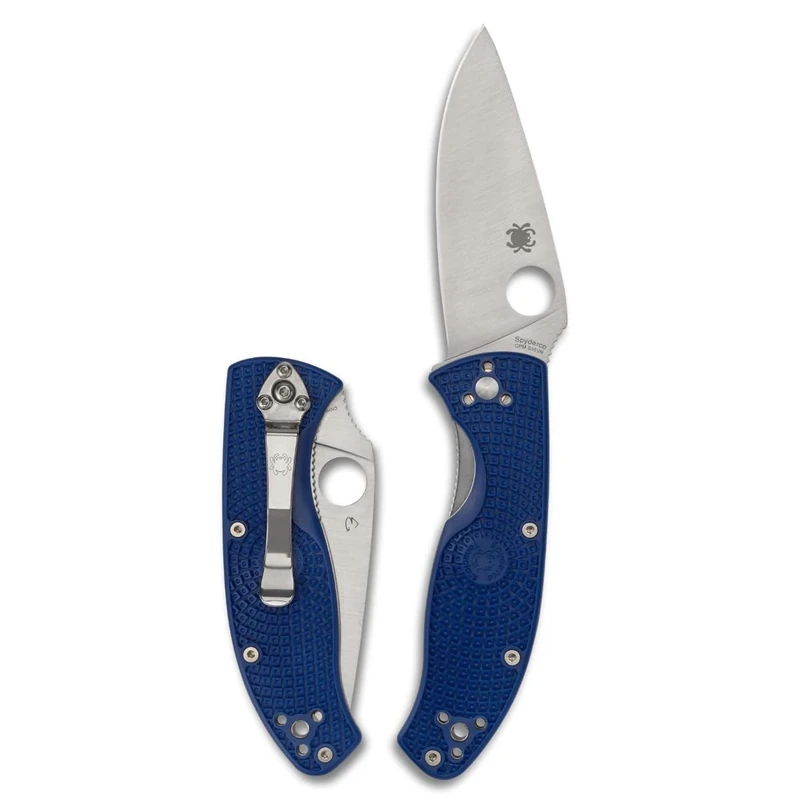 Spyderco Blue FRN Tenacious Lightweight Liner Lock S35VN Stainless Pocket Knife Knives