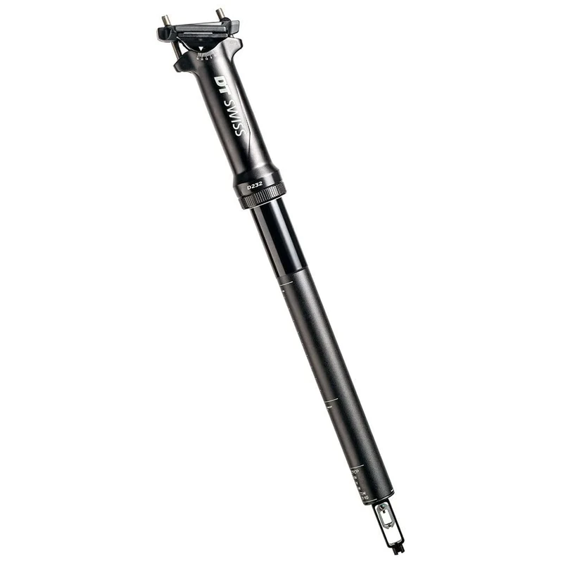 DT Swiss D 232 Alloy Dropper Post, 60mm Drop, 27.2mm Internal, Black, Mountain Bike
