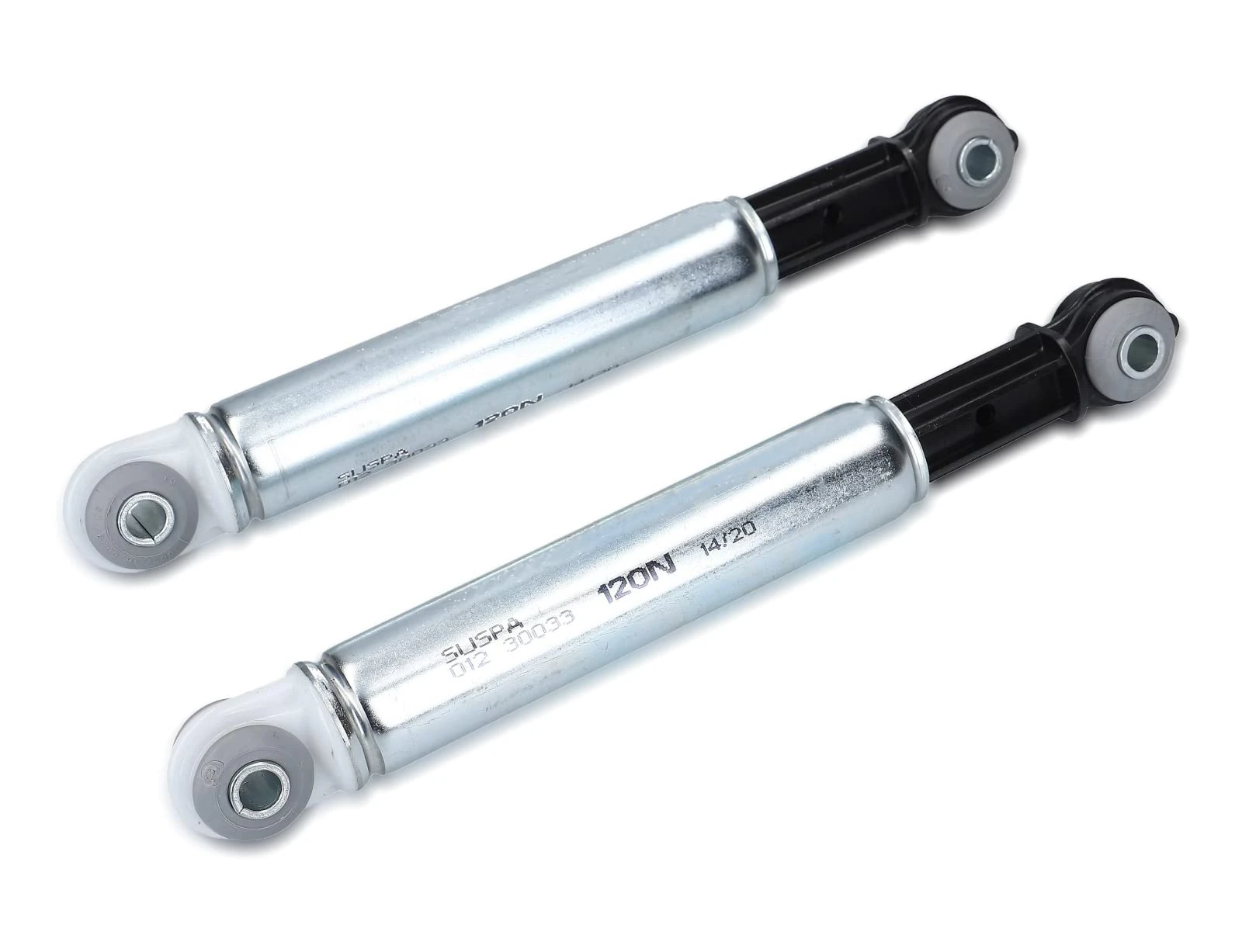 DL-pro 2x Shock Absorbers Suitable for Miele 4500826 Suspa RD12 120N 8 mm Bore Damper for Mondia Meteor Gala EuroStar Washing Machine Drum