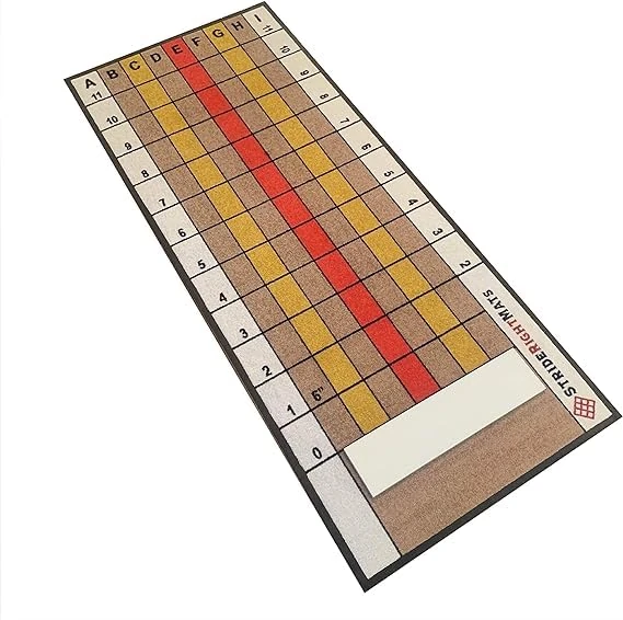 Baseball/Softball Dual Purpose Instructional Pitching Mat | Mound Overlay Stance & Stride Throwing Trainer with Power Lanes & Pitching Rubber | Beginning Pitcher | Stride Right Mats