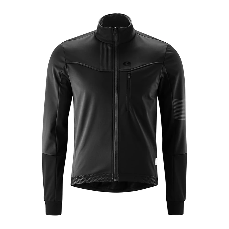 Gonso Valaff, Men's cycling jacket, Water-repellent softshell jacket, Windproof, G-Shell for optimum thermal insulation, Close fit, PFC-free