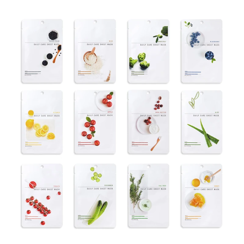 EUNYUL 12-Count Daily Face Sheet Mask Pack - Korean Hydration