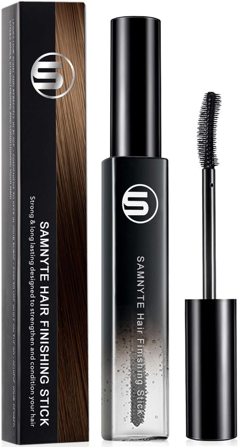Samnyte Hair Finishing Stick, Hair Mascara for Flaway Shaping Cream Moisturizing Not-greasy Flash Moment Broken Fly Away Stick Bangs Styling Gel (1 Pack)