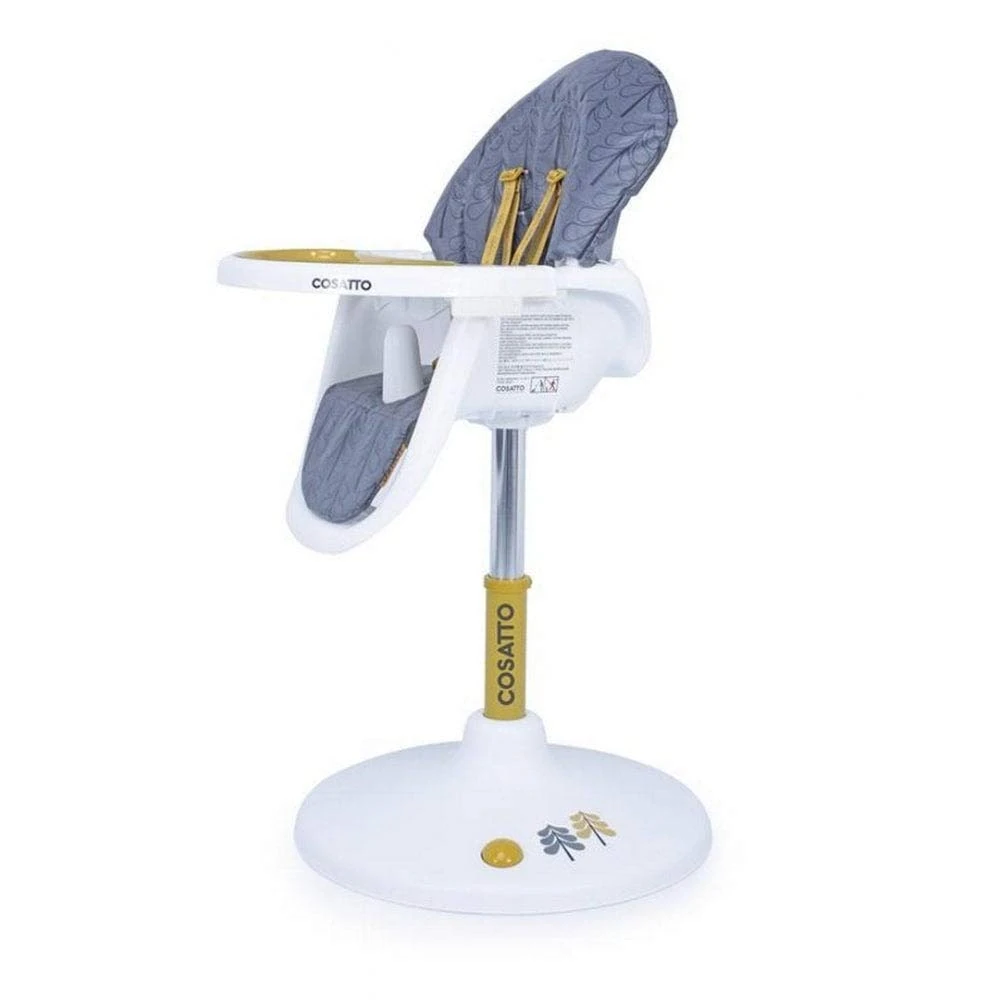 Cosatto 3 Sixti Circle High Chair – Seat Recline, Height Adjust, Easy Clean, Fika Forest