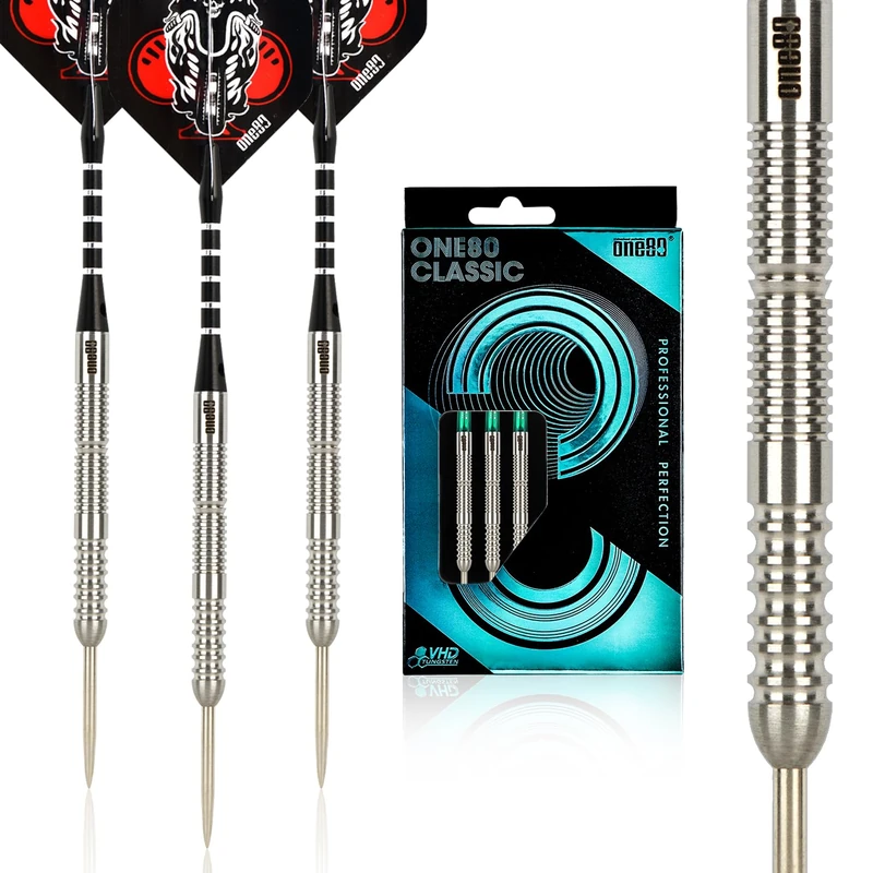 ONE80 90% Tungsten Professional Steel Tip Darts Set with Gift Box (F-22g)