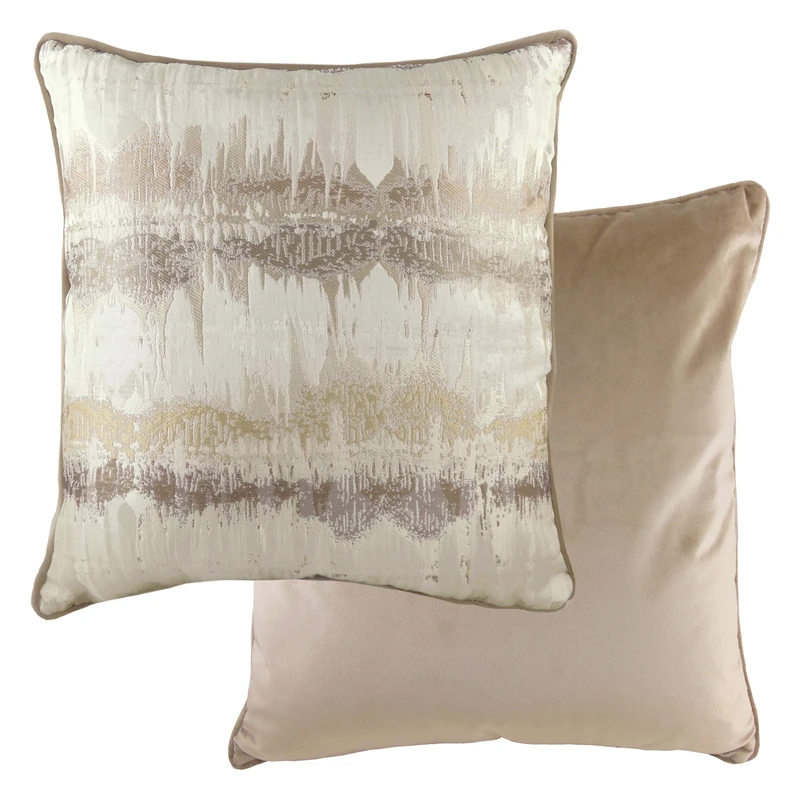 Evans Lichfield Inca Feather Filled Cushion, Mocha, 56 x 56cm - Image 1