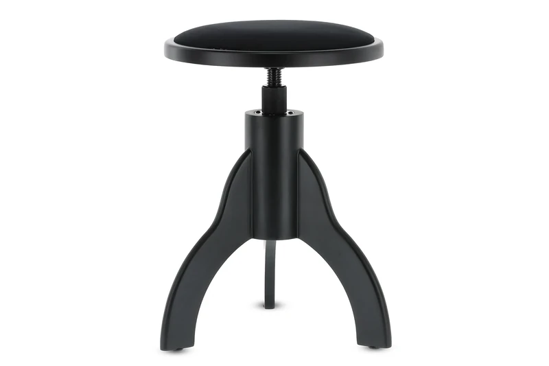 GEWA Piano Stool, black matte, round seat 35 cm