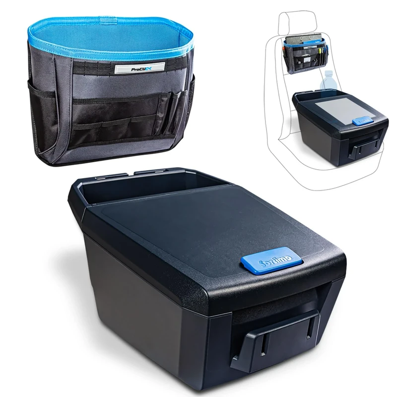 Sortimo AutoAssistent + Office Organiser Set, Black/Blue/Grey - Image 1